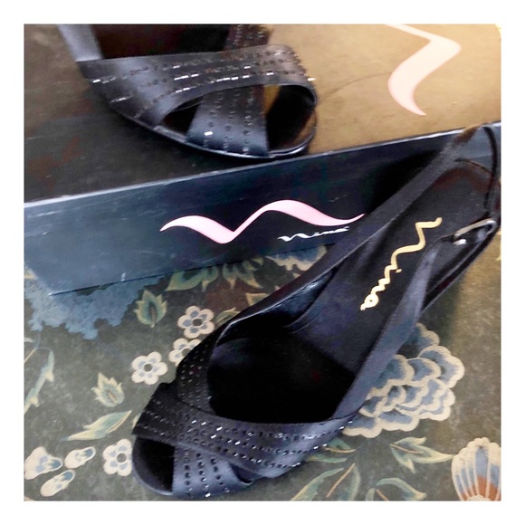 👠 NINA “Camille” Slingback Peep-Toe Sandals👠 - Picture 8 of 8